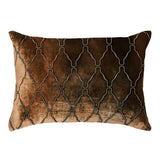 Arches Velvet Burnout Pillow Copper Ivy Kevin O'Brien 14x20 Copper Ivy at FIG LINENS AND HOME 2