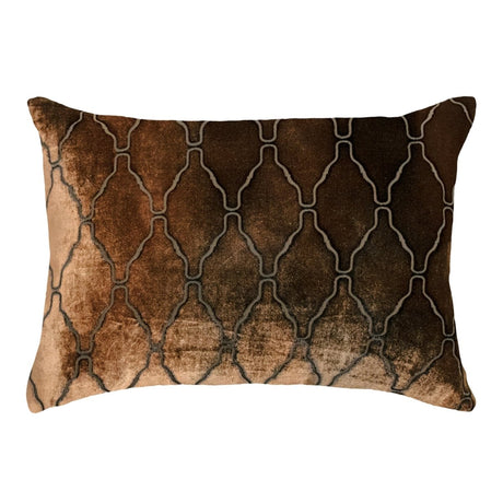 Arches Velvet Burnout Pillow Copper Ivy Kevin O'Brien 14x20 Copper Ivy at FIG LINENS AND HOME 2