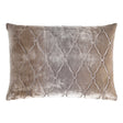 Arches Velvet Burnout Pillow Coyote Kevin O'Brien 14x20 Coyote at FIG LINENS AND HOME 3