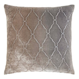 Arches Velvet Burnout Pillow Coyote Kevin O'Brien 18x18 Coyote at FIG LINENS AND HOME 1