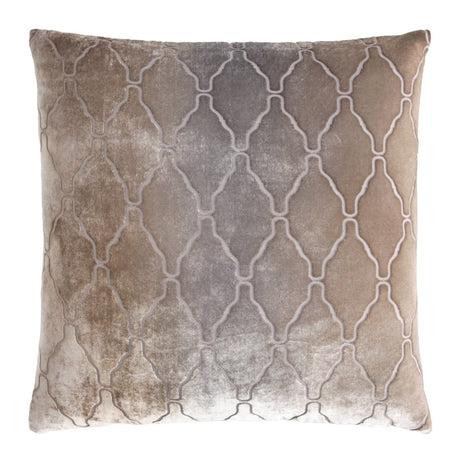 Arches Velvet Burnout Pillow Coyote Kevin O'Brien 20x20 Coyote at FIG LINENS AND HOME 2