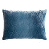 Arches Velvet Burnout Pillow Denim Kevin O'Brien 14x20 Denim at FIG LINENS AND HOME 2