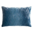 Arches Velvet Burnout Pillow Denim Kevin O'Brien 14x20 Denim at FIG LINENS AND HOME 2