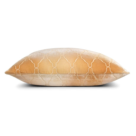 Arches Velvet Burnout Pillow Gold Beige Kevin O'Brien 14x20 Gold Beige at FIG LINENS AND HOME 4