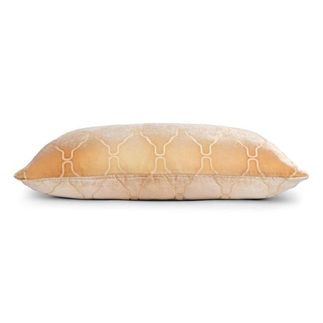 Arches Velvet Burnout Pillow Gold Beige Kevin O'Brien 14x20 Gold Beige at FIG LINENS AND HOME 5