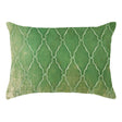 Arches Velvet Burnout Pillow Grass Kevin O'Brien 14x20 Grass at FIG LINENS AND HOME 2