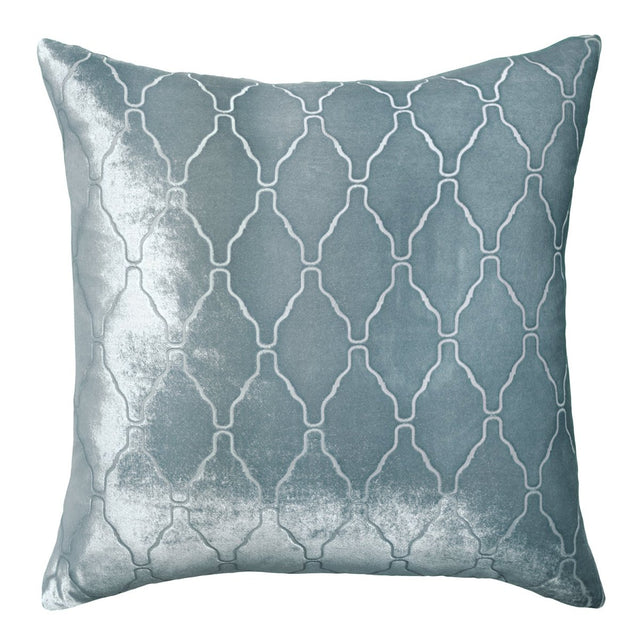 Arches Velvet Burnout Pillow Harbor Kevin O'Brien 18x18 Harbor at FIG LINENS AND HOME 1