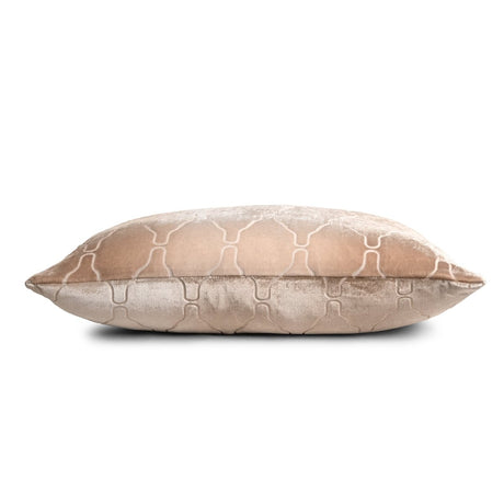 Arches Velvet Burnout Pillow Latte Kevin O'Brien 14x20 Latte at FIG LINENS AND HOME 4