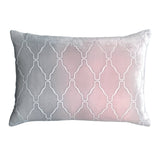 Arches Velvet Burnout Pillow Moonstone Kevin O'Brien 14x20 Moonstone at FIG LINENS AND HOME 2