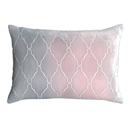 Arches Velvet Burnout Pillow Moonstone Kevin O'Brien 14x20 Moonstone at FIG LINENS AND HOME 2