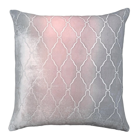 Arches Velvet Burnout Pillow Moonstone Kevin O'Brien 18x18 Moonstone at FIG LINENS AND HOME 1