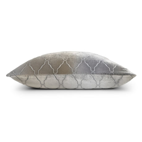 Arches Velvet Burnout Pillow Nickel Kevin O'Brien 14x20 Nickel at FIG LINENS AND HOME 4
