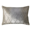 Arches Velvet Burnout Pillow Nickel Kevin O'Brien 14x20 Nickel at FIG LINENS AND HOME 2