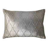 Arches Velvet Burnout Pillow Nickel Kevin O'Brien 14x20 Nickel at FIG LINENS AND HOME 2