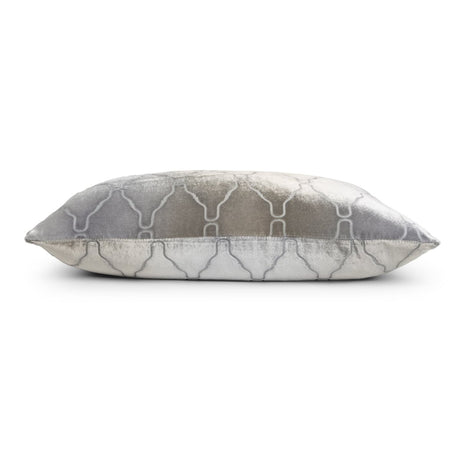 Arches Velvet Burnout Pillow Nickel Kevin O'Brien 14x20 Nickel at FIG LINENS AND HOME 5