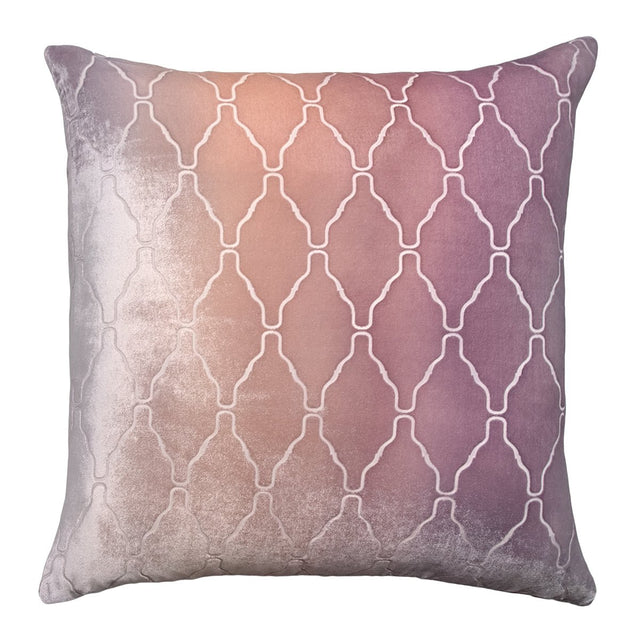 Arches Velvet Burnout Pillow Opal Kevin O'Brien 18x18 Opal at FIG LINENS AND HOME 1