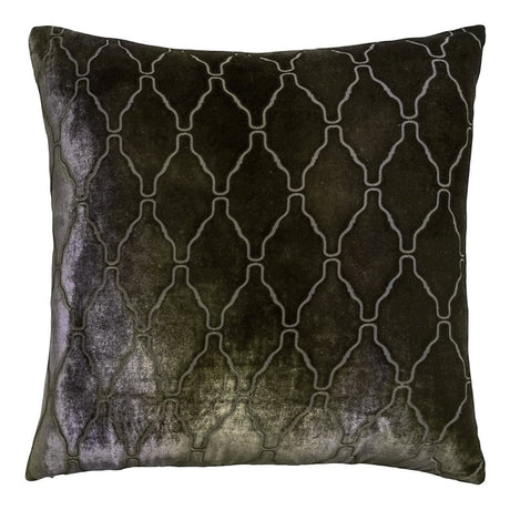 Arches Velvet Burnout Pillow Oregano Kevin O'Brien 18x18 Oregano at FIG LINENS AND HOME 1
