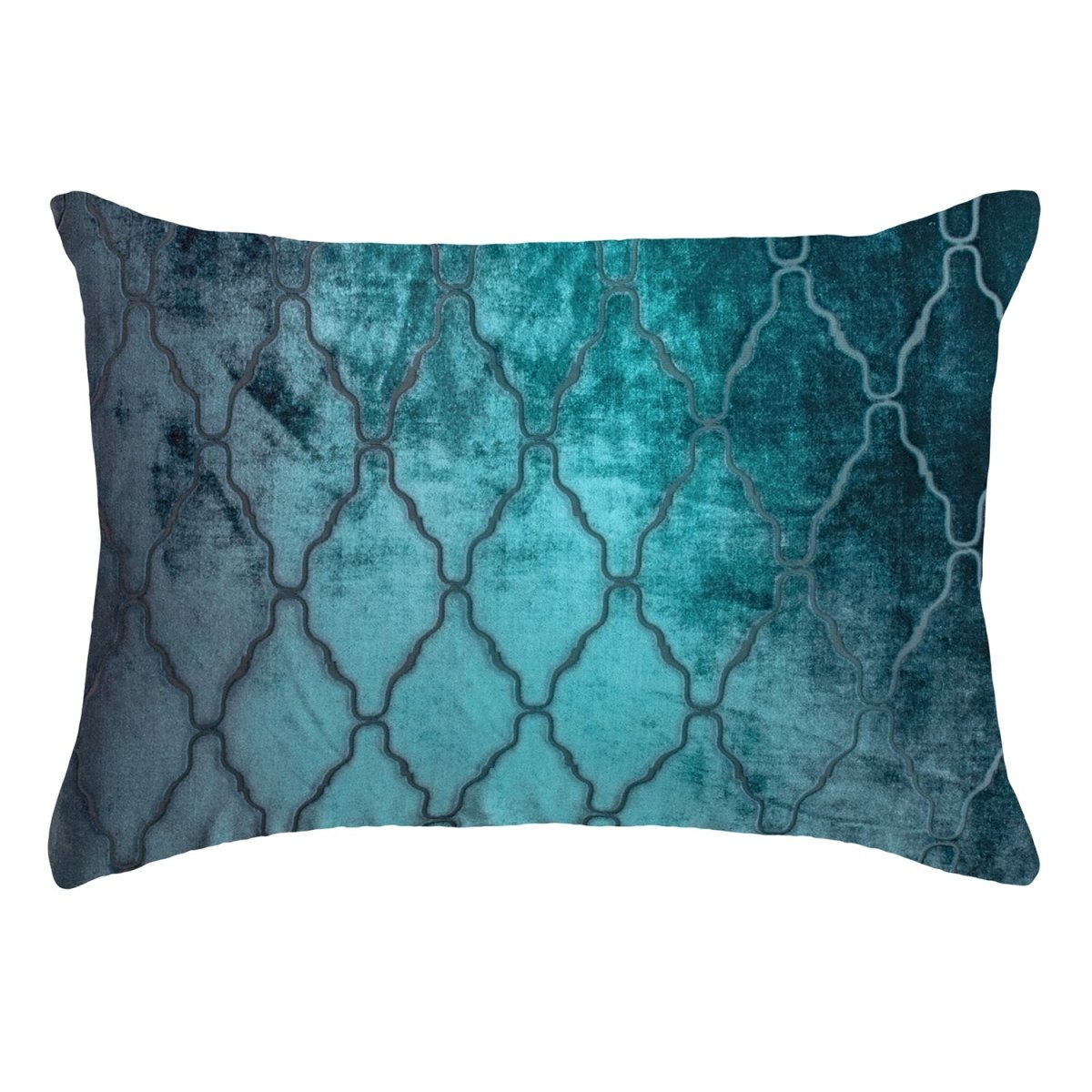 Arches Velvet Burnout Pillow Pacific Kevin O'Brien 14x20 Pacific at FIG LINENS AND HOME 2