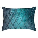 Arches Velvet Burnout Pillow Pacific Kevin O'Brien 14x20 Pacific at FIG LINENS AND HOME 2