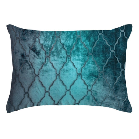 Arches Velvet Burnout Pillow Pacific Kevin O'Brien 14x20 Pacific at FIG LINENS AND HOME 2