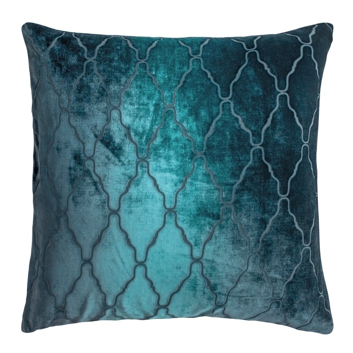 Arches Velvet Burnout Pillow Pacific Kevin O'Brien 18x18 Pacific at FIG LINENS AND HOME 1