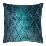 Arches Velvet Burnout Pillow Pacific Kevin O'Brien 18x18 Pacific at FIG LINENS AND HOME 1