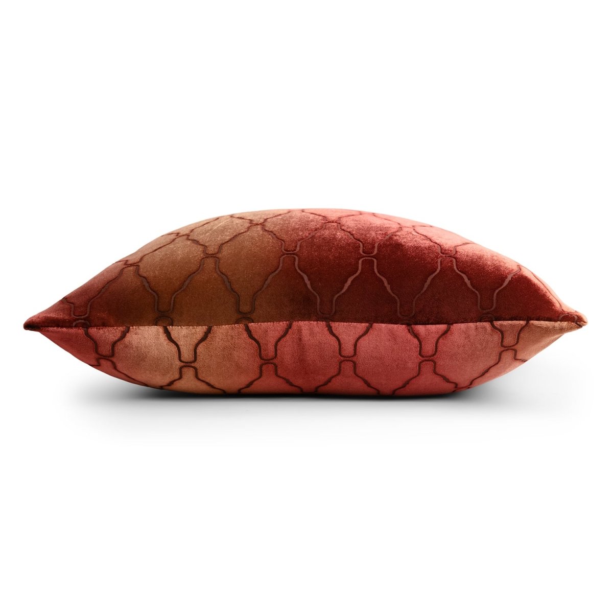 Arches Velvet Burnout Pillow Paprika Kevin O'Brien 14x20 Paprika at FIG LINENS AND HOME 4