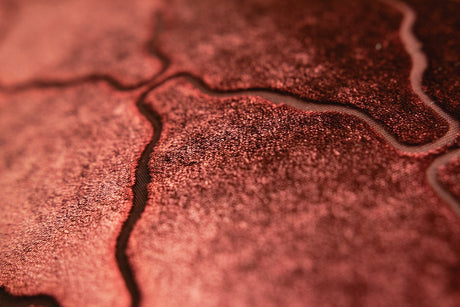 Arches Velvet Burnout Pillow Paprika Kevin O'Brien 14x20 Paprika at FIG LINENS AND HOME 3