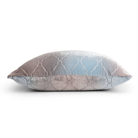 Arches Velvet Burnout Pillow Robin's Egg Kevin O'Brien 18x18 Robin's Egg at FIG LINENS AND HOME 3