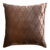 Arches Velvet Burnout Pillow Sable Kevin O'Brien 18x18 Sable at FIG LINENS AND HOME 1
