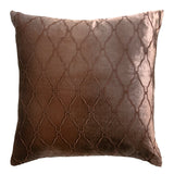 Arches Velvet Burnout Pillow Sable Kevin O'Brien 18x18 Sable at FIG LINENS AND HOME 1