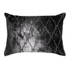 Arches Velvet Burnout Pillow Smoke Kevin O'Brien 14x20 Smoke at FIG LINENS AND HOME 3