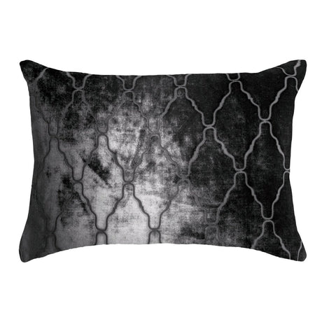 Arches Velvet Burnout Pillow Smoke Kevin O'Brien 14x20 Smoke at FIG LINENS AND HOME 3