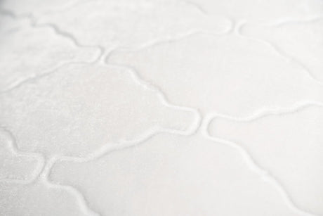 Arches Velvet Burnout Pillow White Kevin O'Brien 14x20 White at FIG LINENS AND HOME 3