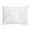Arches Velvet Burnout Pillow White Kevin O'Brien 14x20 White at FIG LINENS AND HOME 2