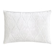 Arches Velvet Burnout Pillow White Kevin O'Brien 14x20 White at FIG LINENS AND HOME 2