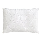 Arches Velvet Burnout Pillow White Kevin O'Brien 14x20 White at FIG LINENS AND HOME 2