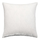 Arches Velvet Burnout Pillow White Kevin O'Brien 18x18 White at FIG LINENS AND HOME 1
