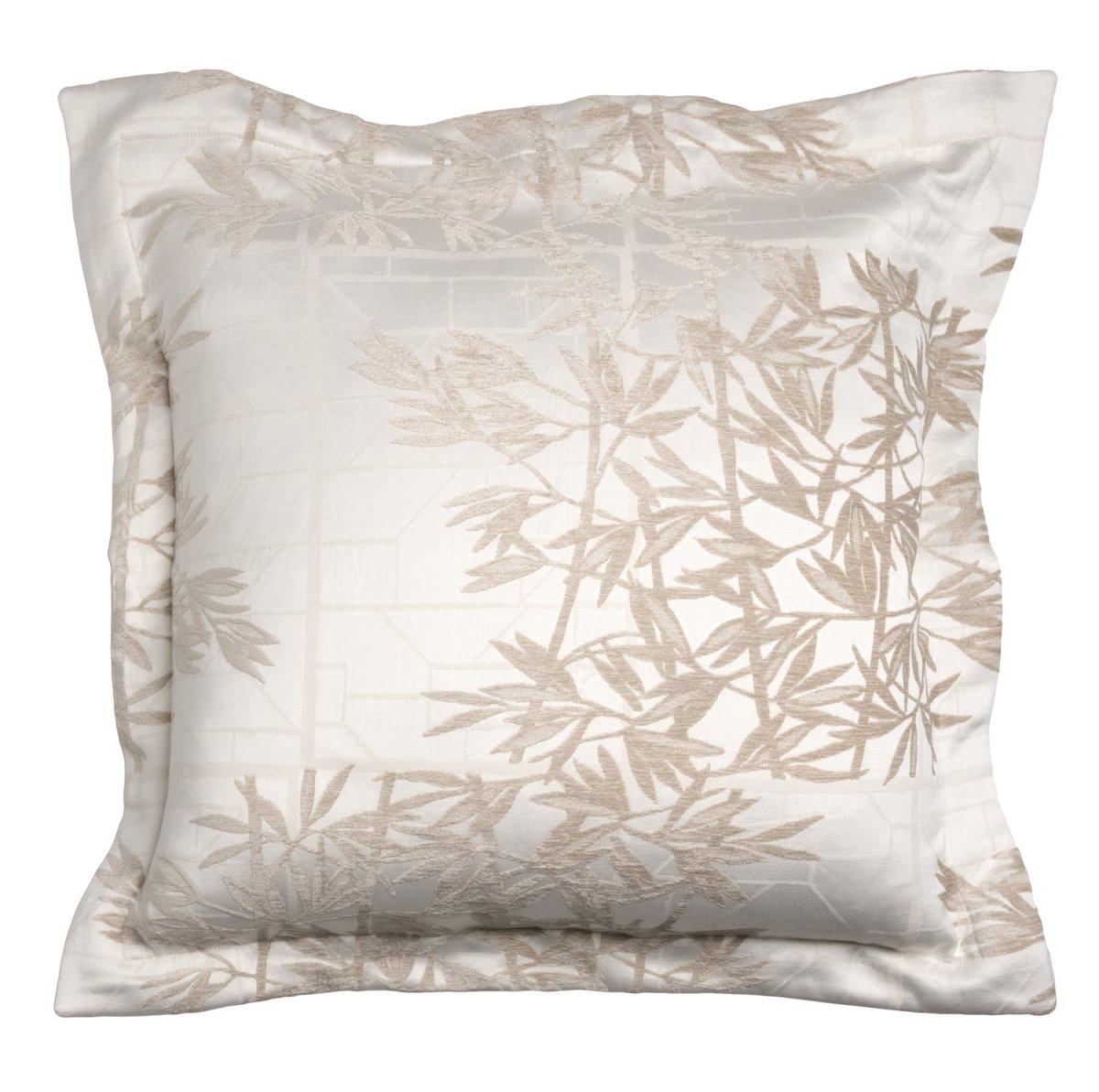 Euro Sham Front- Kevin O'Brien Bamboo Taupe Bedding at Fig Linens and Home