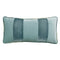 Banded Velvet Performance Pillows Basil Kevin O'Brien at Fig Linens and Home - Front View