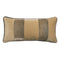 Banded Velvet Performance Pillows Nickel Kevin O'Brien at Fig Linens and Home - Front View