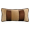 Banded Velvet Performance Pillows Sable Kevin O'Brien at Fig Linens and Home - Front View