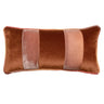 Banded Velvet Performance Pillows Sunstone Kevin O'Brien at Fig Linens and Home - Front View