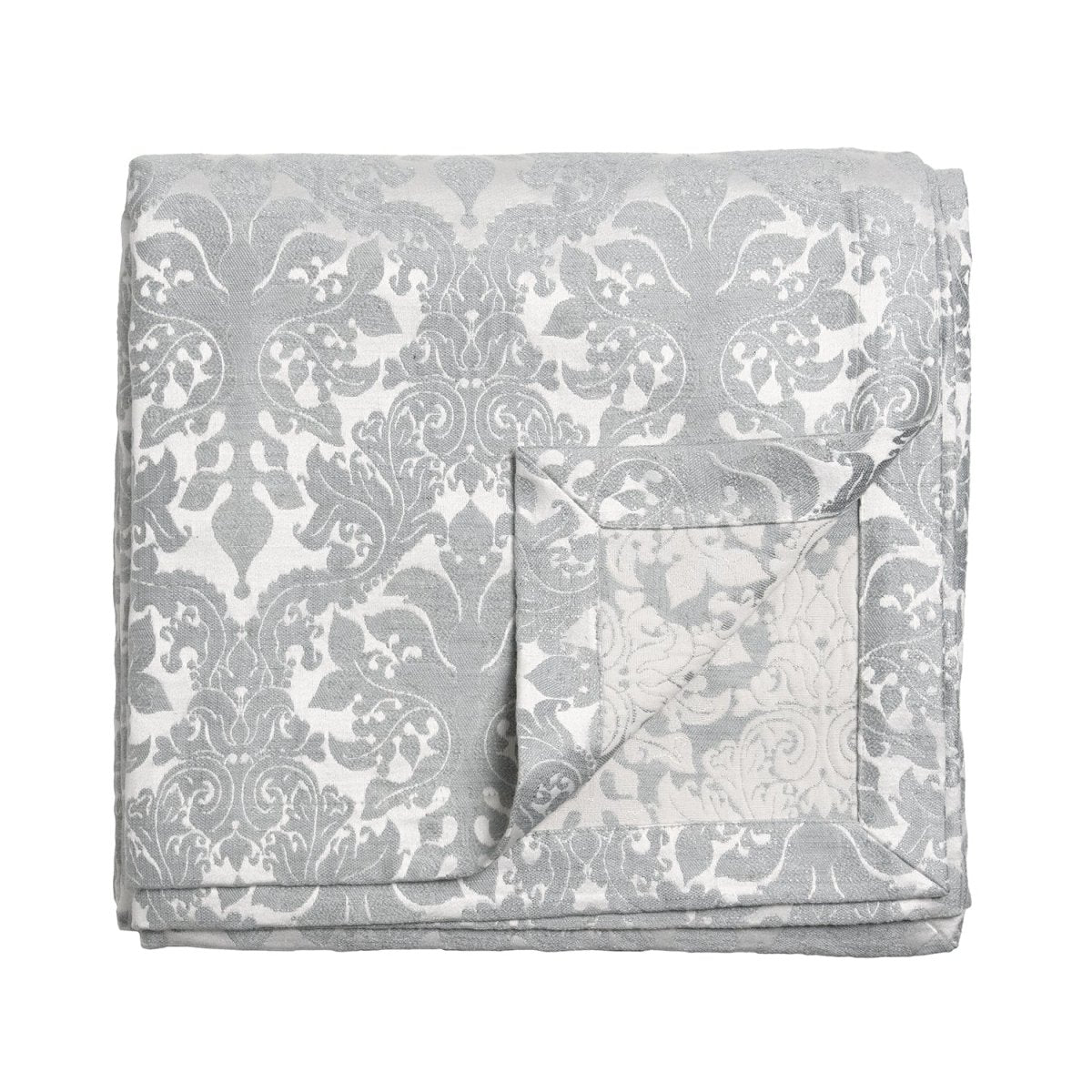 King Coverlet - Baroque Platinum Bedding by Kevin O'Brien at Fig Linens and Home