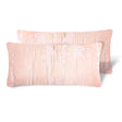 Brushstroke Velvet Burnout Pillow Blush Kevin O'Brien 7x15 Mini Boudoirs - Set of 2 Blush at FIG LINENS AND HOME 4