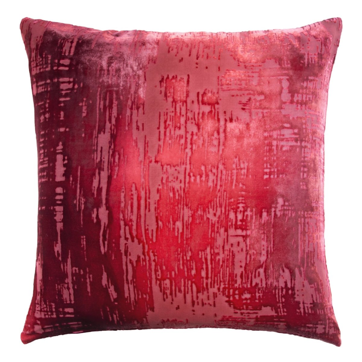 Brush Stroke Boysenberry Velvet Pillows by Kevin O'Brien Studio at Fig Linens and Home - View 1