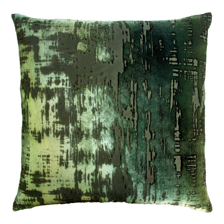 Brushstroke Velvet Burnout Decorative Pillow Evergreen Kevin O'Brien at Fig Linens and Home 1