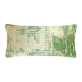 Brushstroke Velvet Burnout Pillow Grass Kevin O'Brien 12x24 Grass at FIG LINENS AND HOME 4