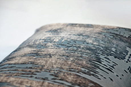 Brushstroke Velvet Burnout Pillow Gunmetal Kevin O'Brien 7x15 Mini Boudoirs - Set of 2 Gunmetal at FIG LINENS AND HOME 6