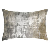 Brushstroke Velvet Burnout Pillow Nickel Kevin O'Brien 14x20 Nickel at FIG LINENS AND HOME 2